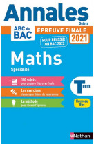 Annales bac 2021 maths term - non corrige