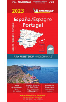 Carte nationale europe - carte nationale espagne, portugal 2023 - indechirable