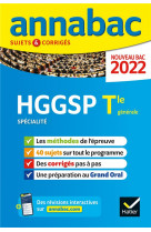 Annales du bac annabac 2022 hggsp tle generale (specialite) - methodes & sujets corriges nouveau bac
