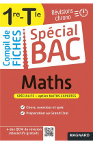 Special bac compil de fiches maths 1re, tle bac 2024 - tout le programme de maths 1re et tle en 100