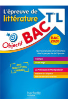 Objectif bac 2020 epreuve de litterature term l
