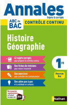Annales abc du bac 2024 - histoire-geographie 1re - corrige - vol09