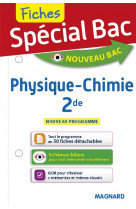 Special bac fiches physique-chimie 2de - tout le programme en 50 fiches, memos, schemas-bilans, exer