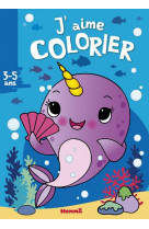 J'aime colorier (3-5 ans) (licorne des mers)