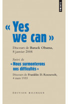 Yes we can  - discours de barack obama, candidat a la presidence des etats-unis damerique a nashu