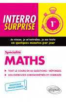 Specialite maths - premiere - nouveaux programmes