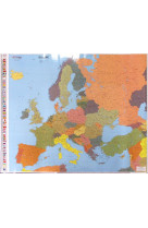Cartes murales - carte routiere et touristique europe (politique - plastifie - sous gaine)