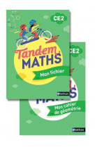 Tandem - maths ce2 - fichier de l-eleve + cahier geometrie