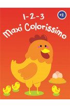 1-2-3 maxi colorissimo - poule +2