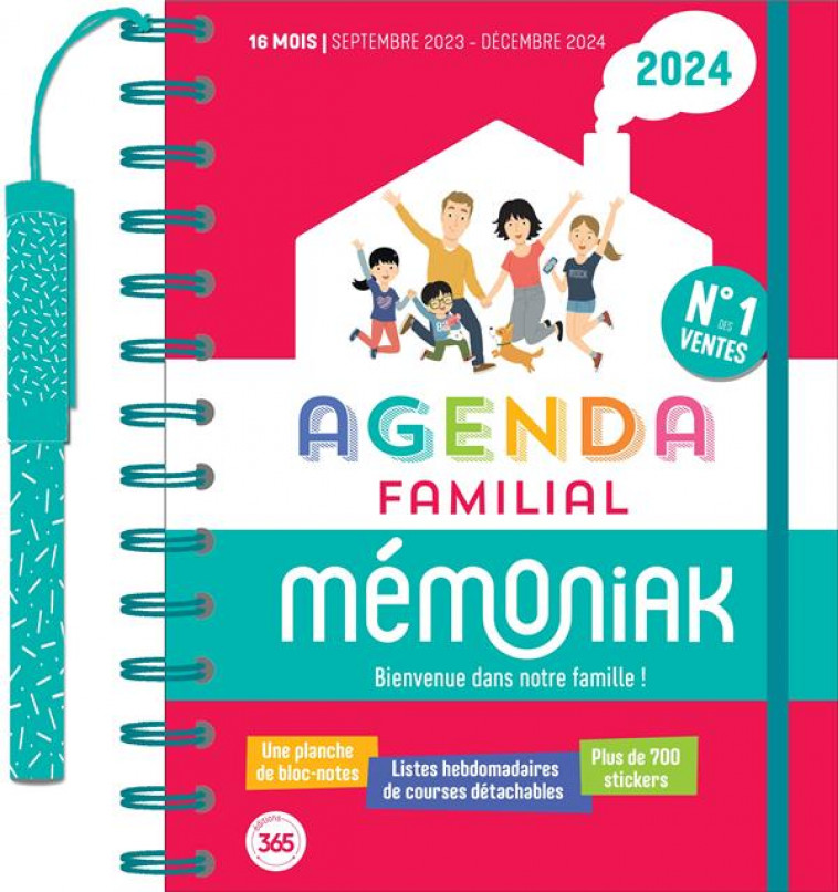 AGENDA FAMILIAL MEMONIAK, SEPT. 2023 - DEC. 2024 - NESK - NC