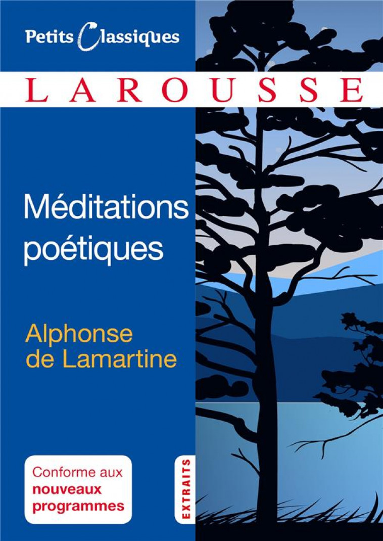 MEDITATIONS POETIQUES - LAMARTINE ALPHONSE - LAROUSSE
